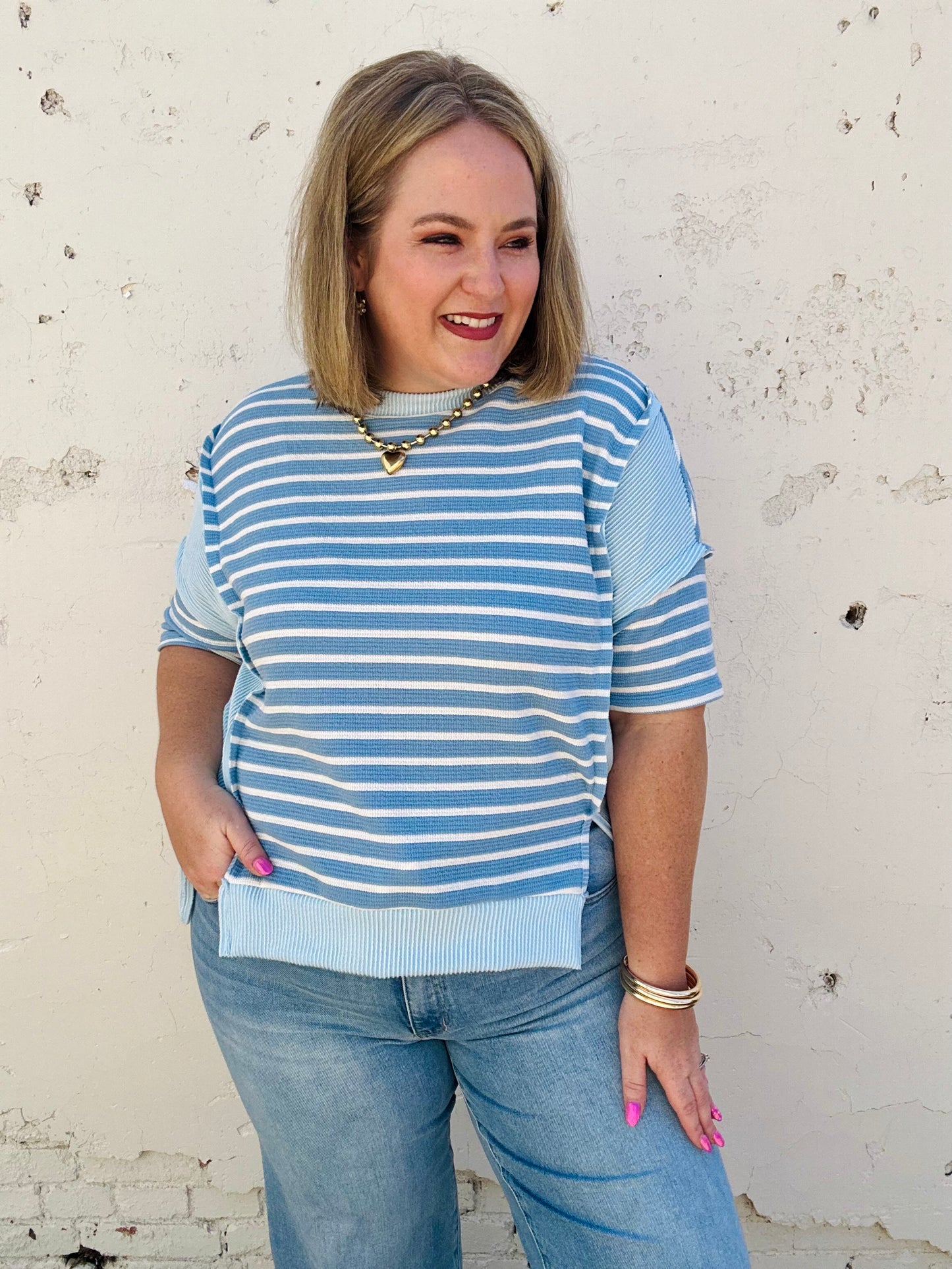 Sophie Ribbed Stripe Top