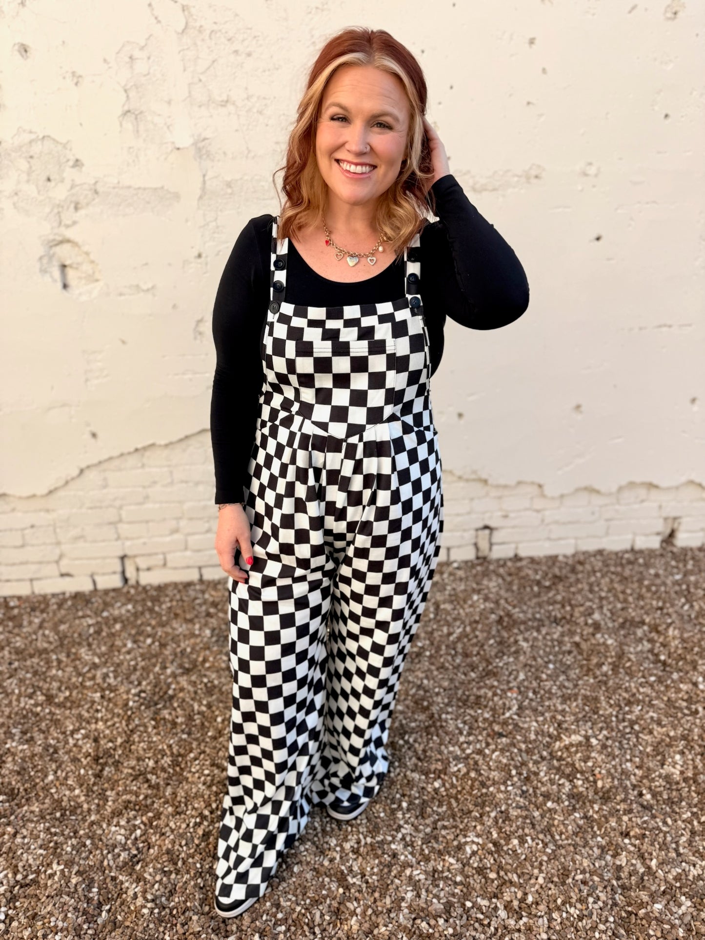 Checkered Jumpsuit Overalls (Pre-Order)