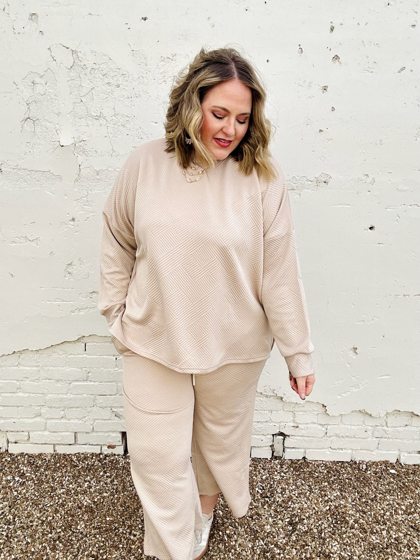 Bonnie Textured Matching Set