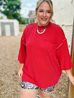 Kayla Oversized Ribbed Top