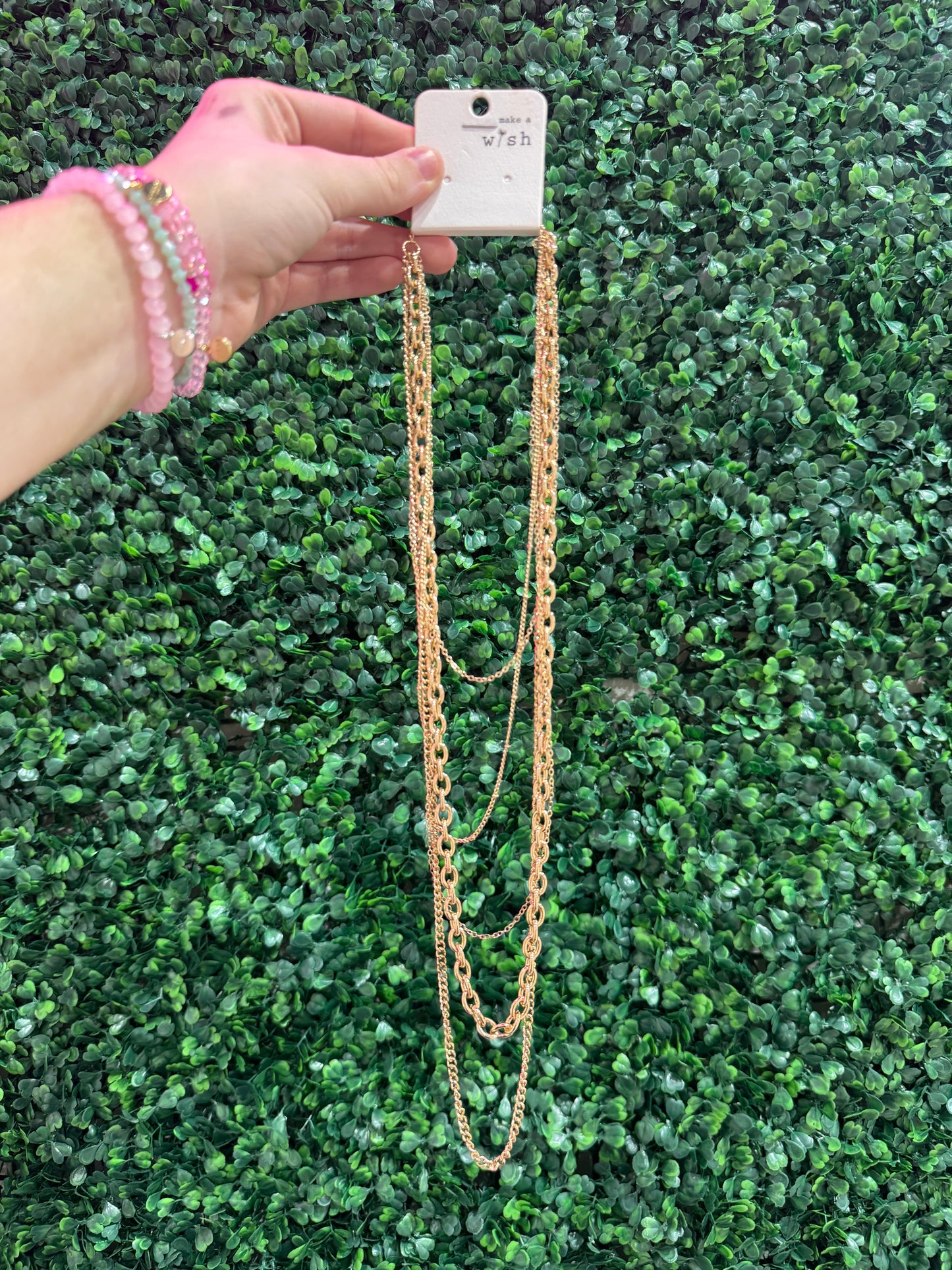 Long Layered Gold Chain