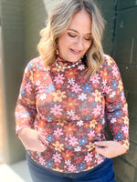 Multi Floral Mesh Top