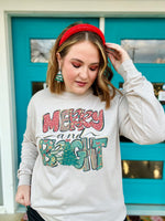 Merry and Bright Long Sleeve on Tan