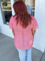 Paige Pink Pocketed Top