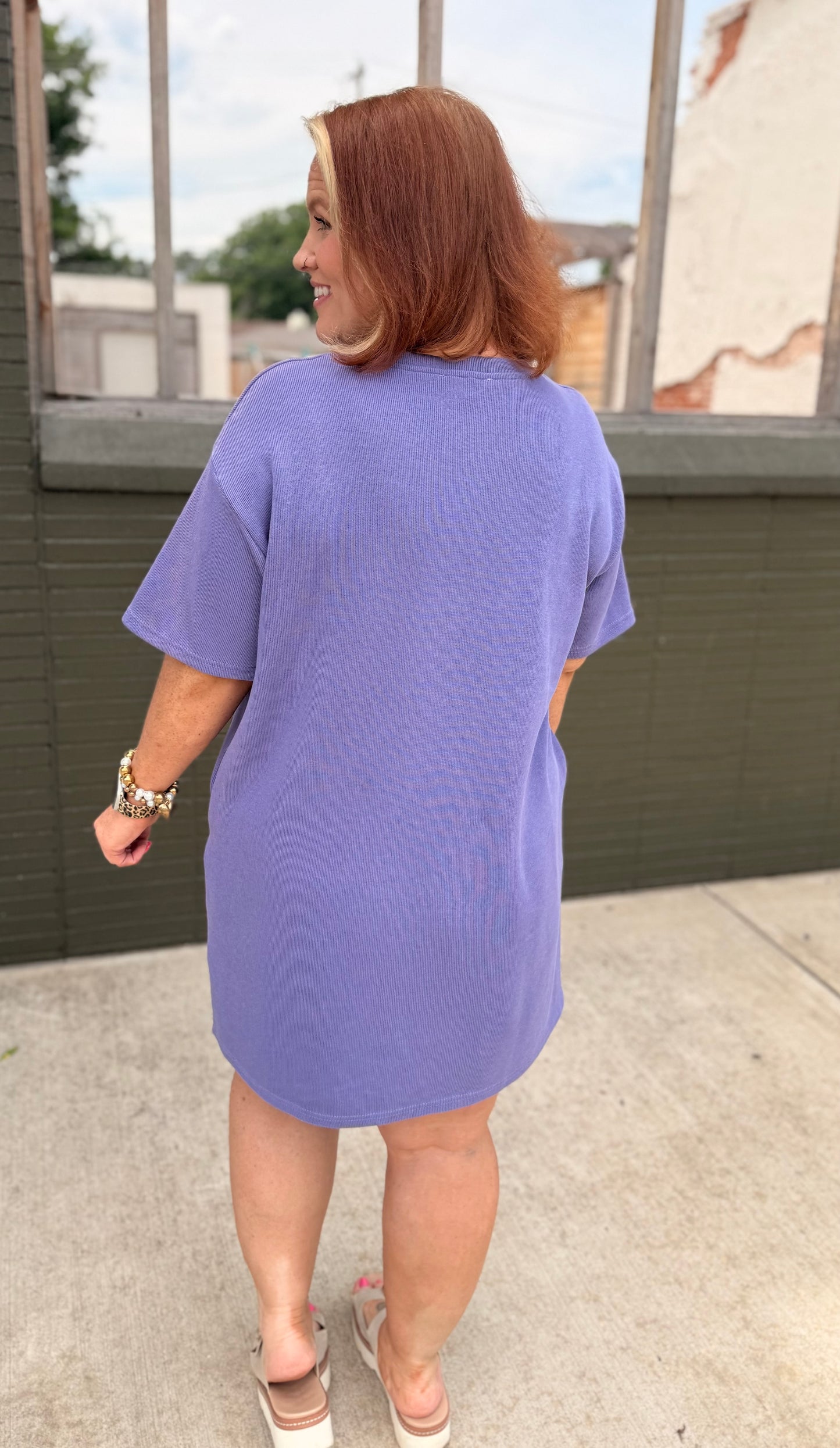 Lakyn Purple Woven Dress