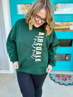 Customizable Faux Glitter School Spirit Sweatshirt (Any school and name!)