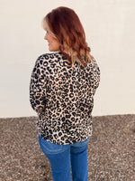 Leopard Quarter Sleeve Top