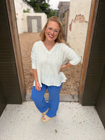 Stevie White Boho Top