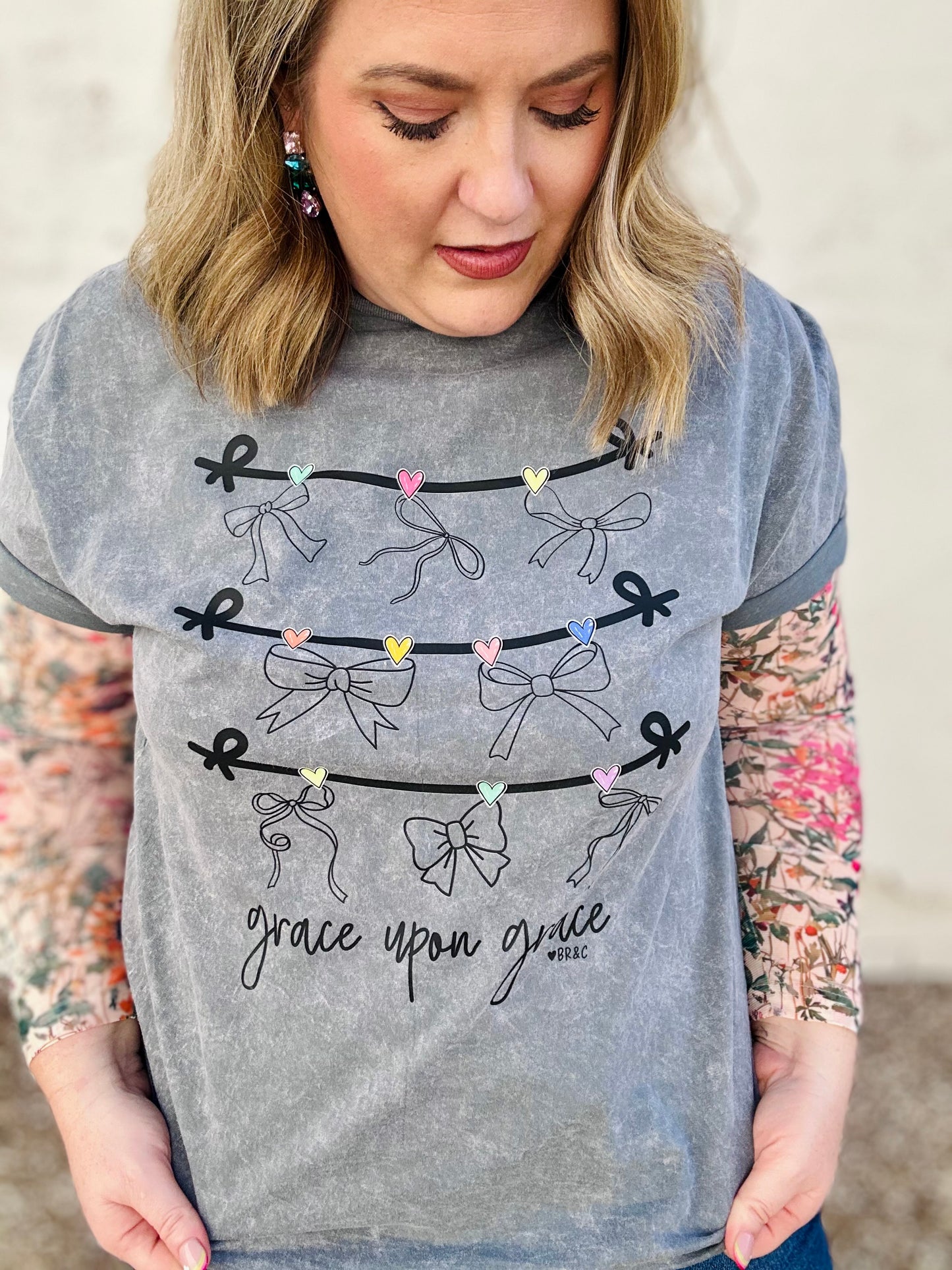 Grace Upon Grace on Washed Tee