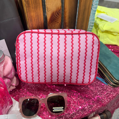 Mindy Curved Stripe Pouch