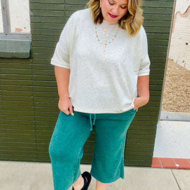 Perri Palazzo Acid Washed Pants