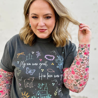 John 3:16 Collage Tee in Pepper