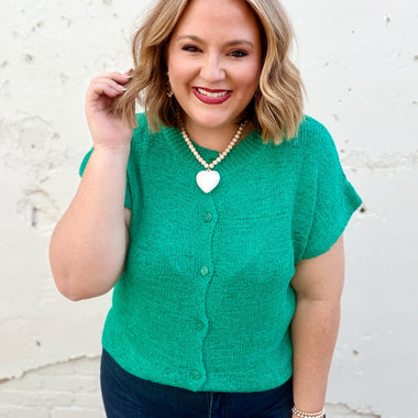 Joana Knit Top in Green