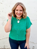 Joana Knit Top in Green