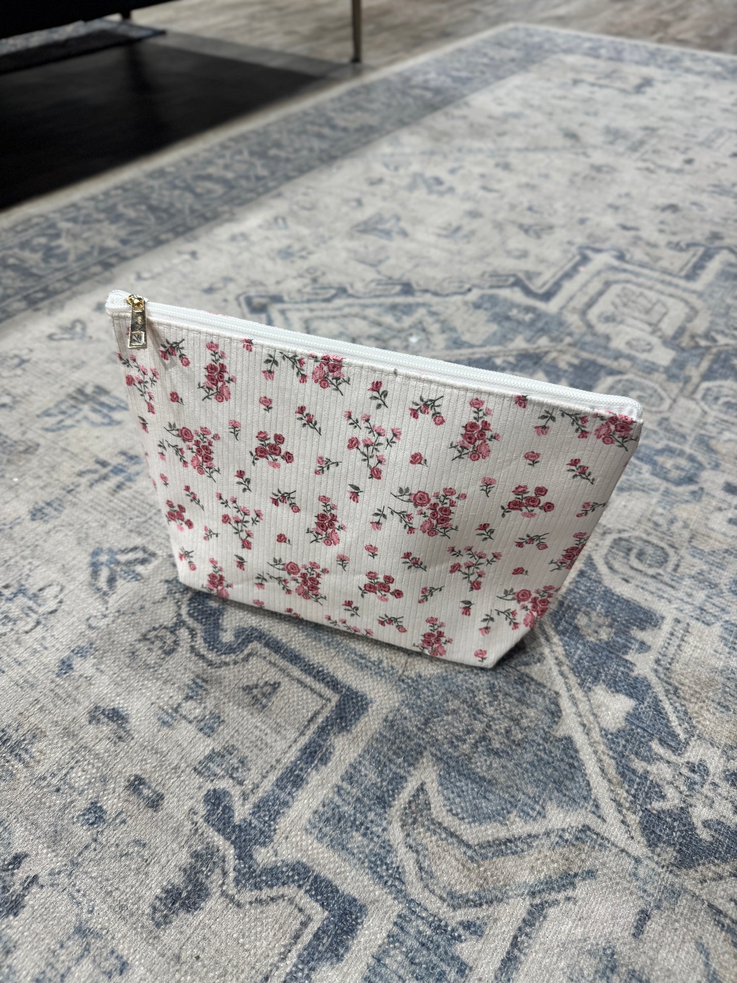 Floral Travel Makeup Pouch