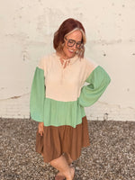 Mint Mocha Tiered Dress