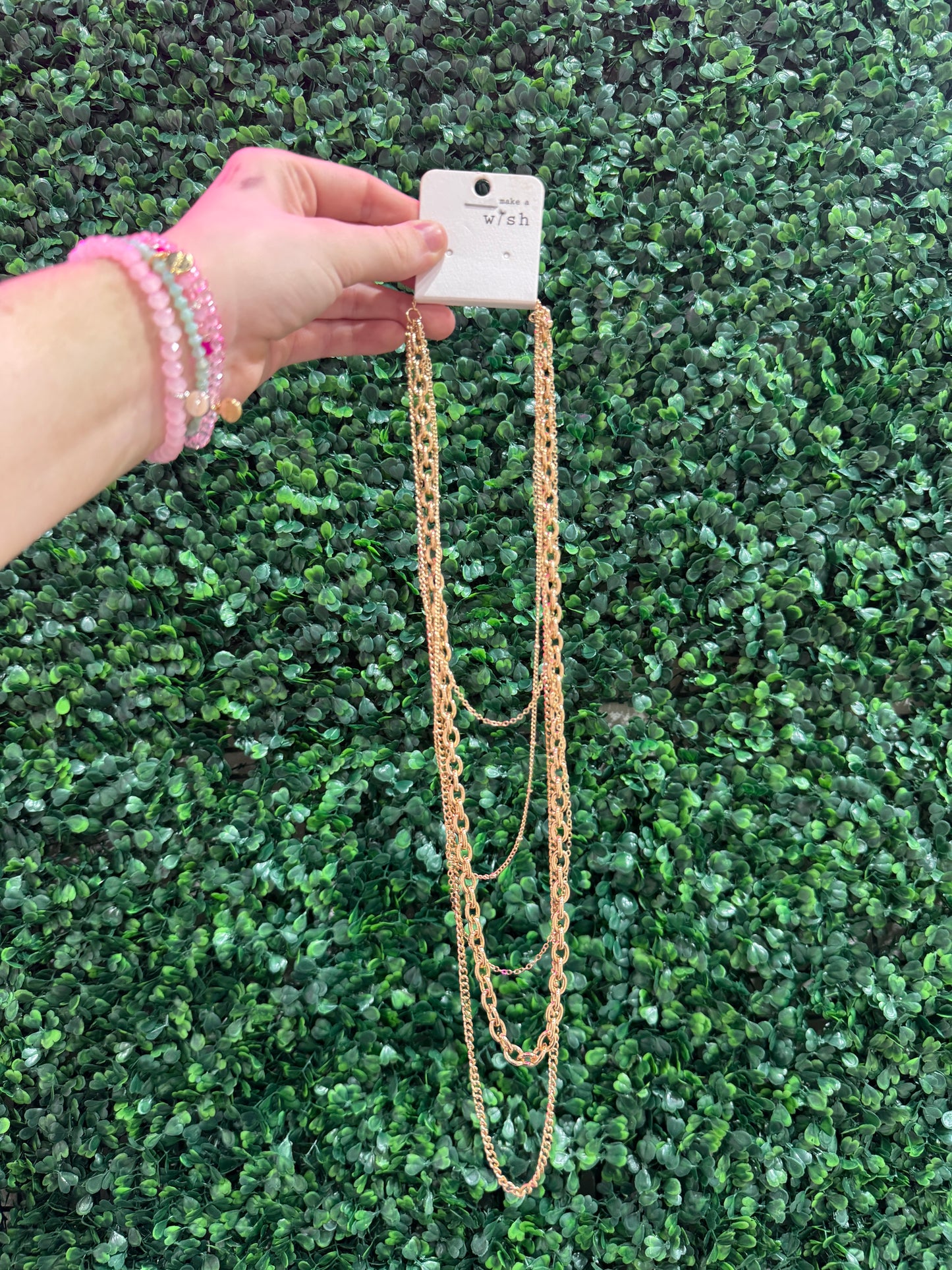 Long Layered Gold Chain