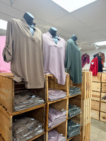 Ribbed Quarter Sleeve Top (Multiple Colors)