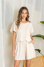 Dallas Market: Two Piece Lounge Set in Oatmeal