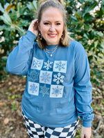 Snowflake Collage Long Sleeve Tee