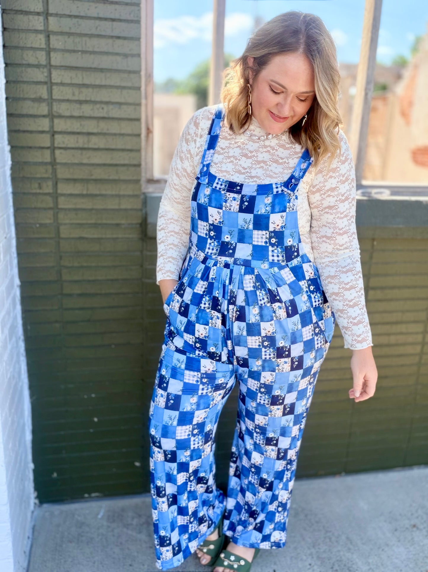 Floral Patchwork Overalls