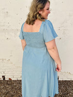 Megan Square Neck Midi Dress