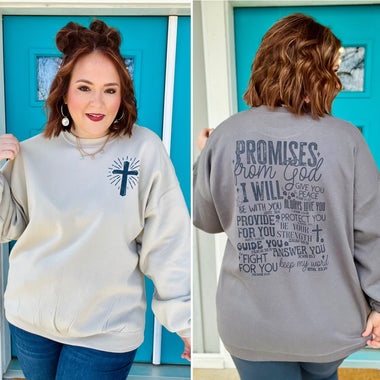 Promises of God Sweatshirt ( Front/Back