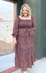 Abra Animal Print Maxi Dress