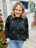 **DOORBUSTER** Michelle Black Knit Top