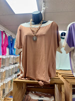 Kelly Color Block Short Sleeve