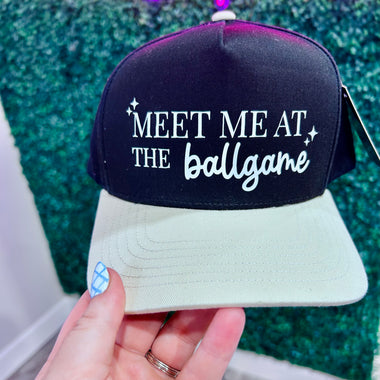 Meet Me at the Ballgame Canvas Hat
