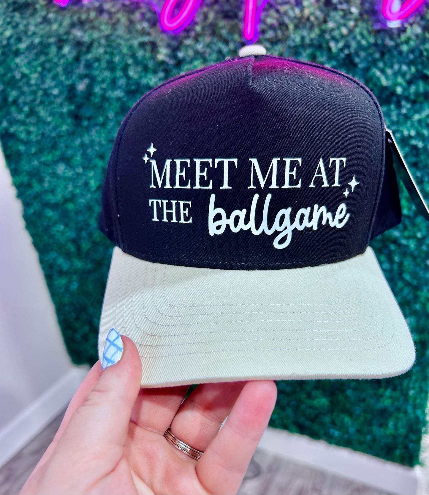 Meet Me at the Ballgame Canvas Hat