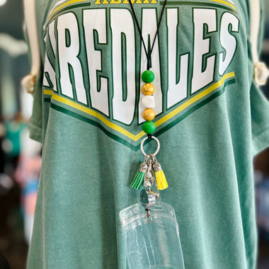 Retractable Beaded Lanyard (Multiple Colors)