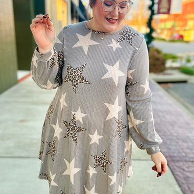 **DOORBUSTER** Andi Star Waffle Knit Dress