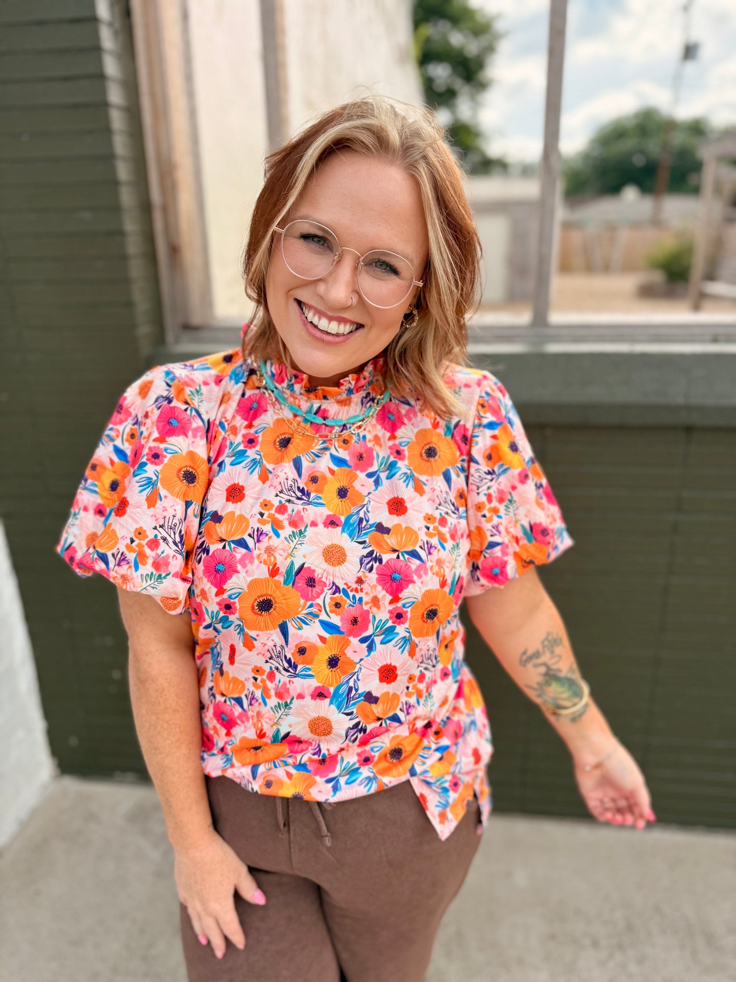 Mina Floral Top