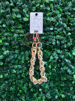 Chain Link Pearl Phone Charm