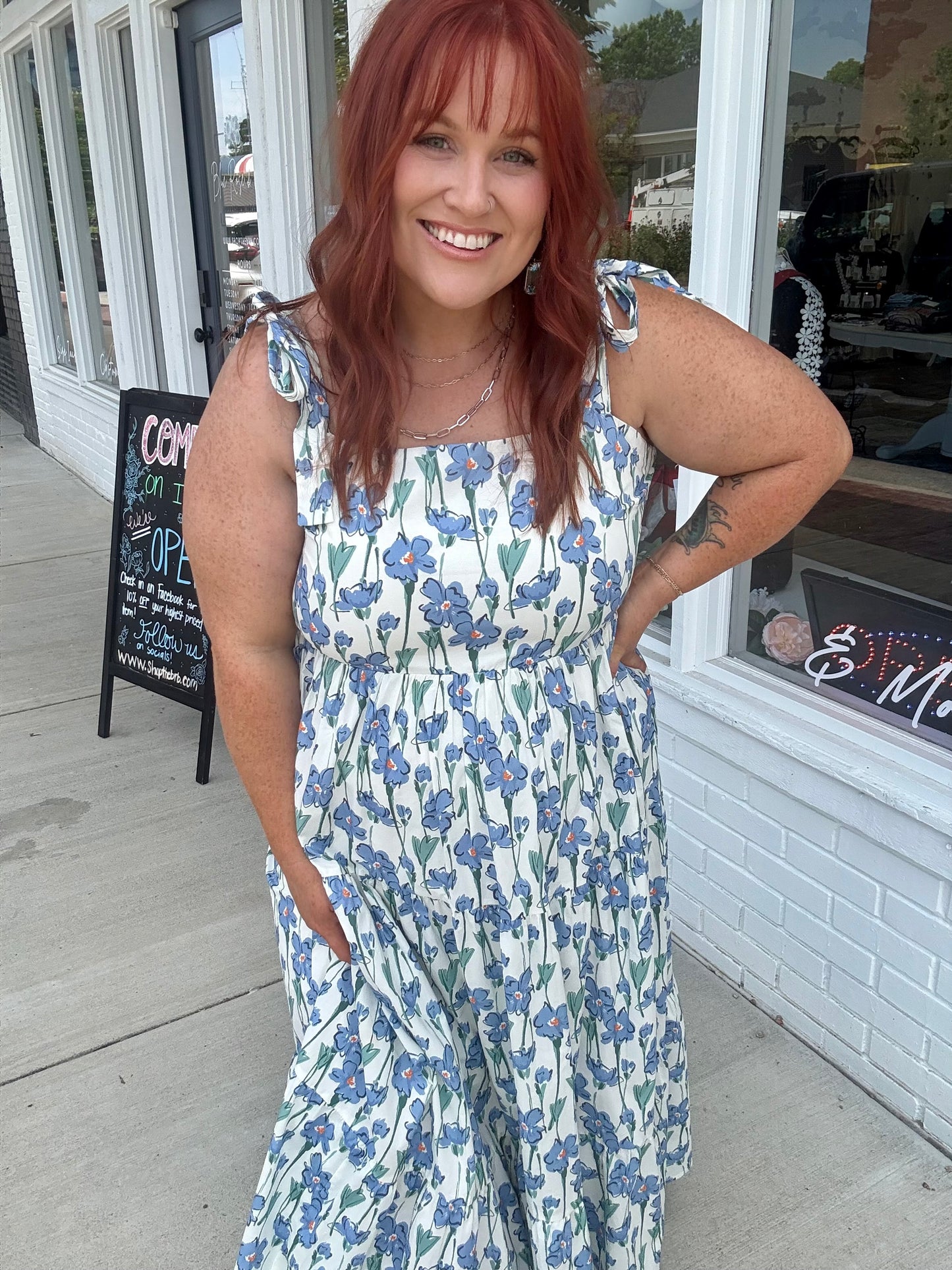 Peggy Sue Floral Dress
