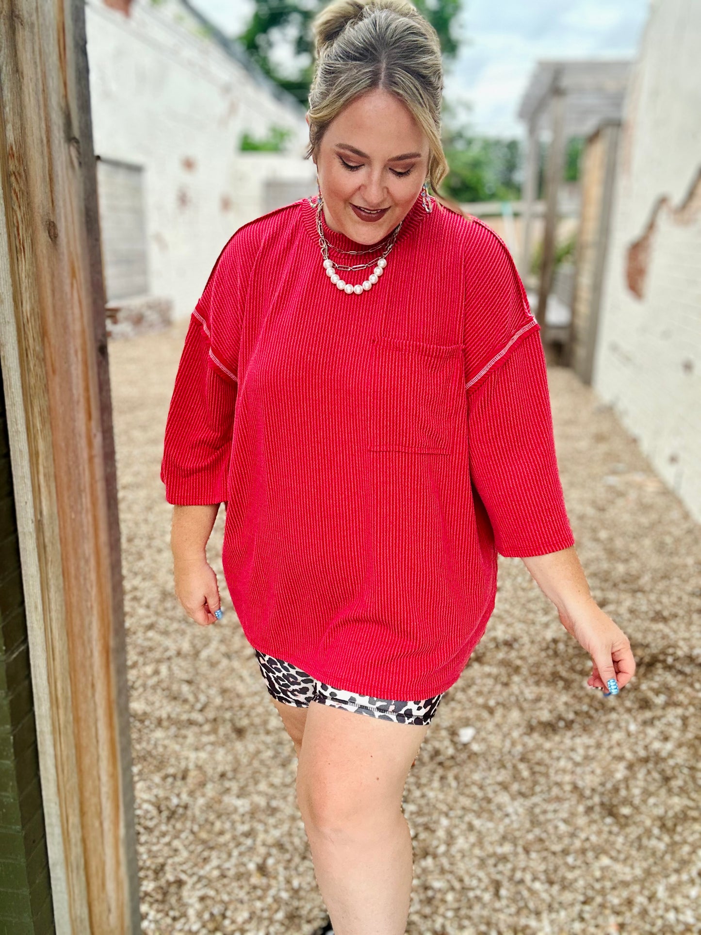 Kayla Oversized Ribbed Top
