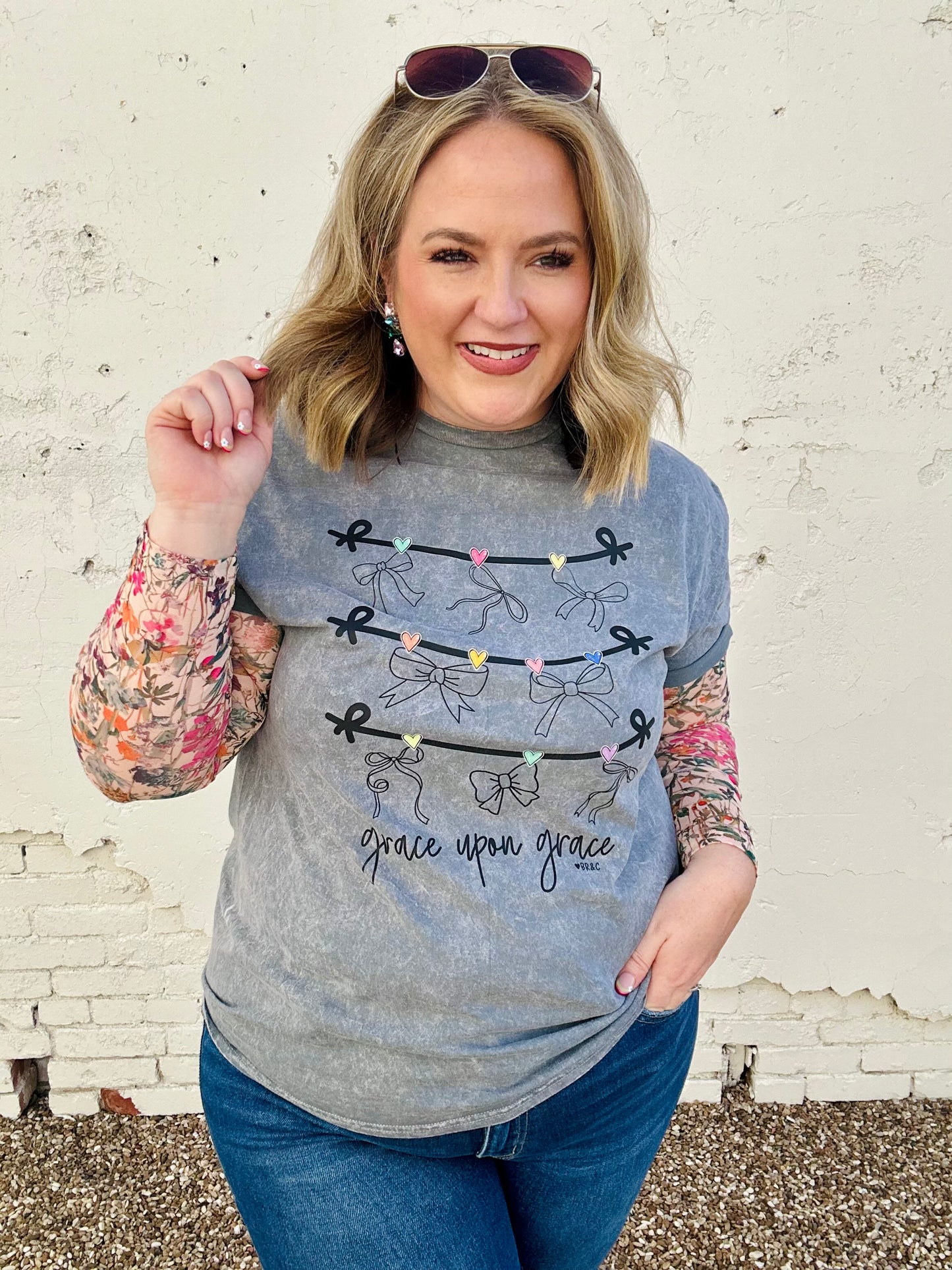 Grace Upon Grace on Washed Tee