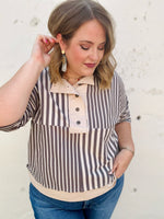 Smokey Grey Boxy Knit Top