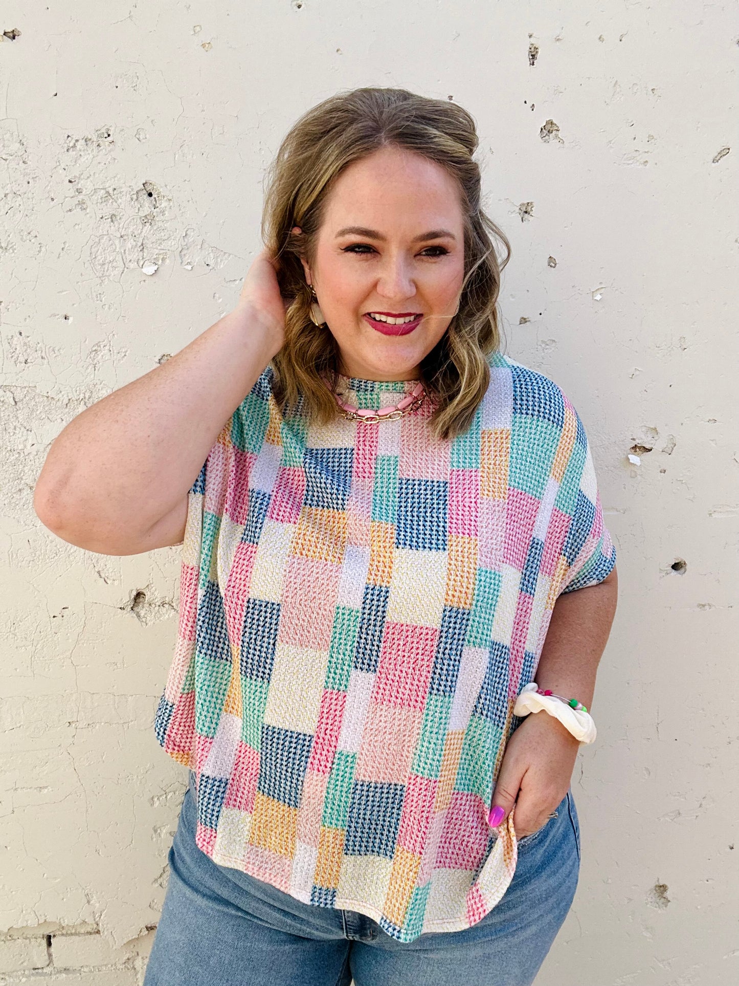 Miranda Geometric Patchwork Top