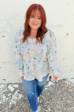 Sophia Floral Button Down Top