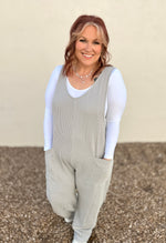 Lucy Gray Ribbed Jumpsuit