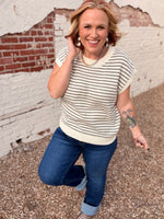 Alexis Striped Sleeveless Sweater