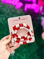 Red & White Beaded Universal Charger