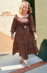 Abra Animal Print Maxi Dress