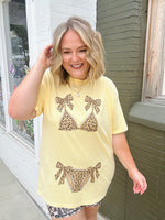 Bikini Ready Graphic Tee (Leopard-Customizable)