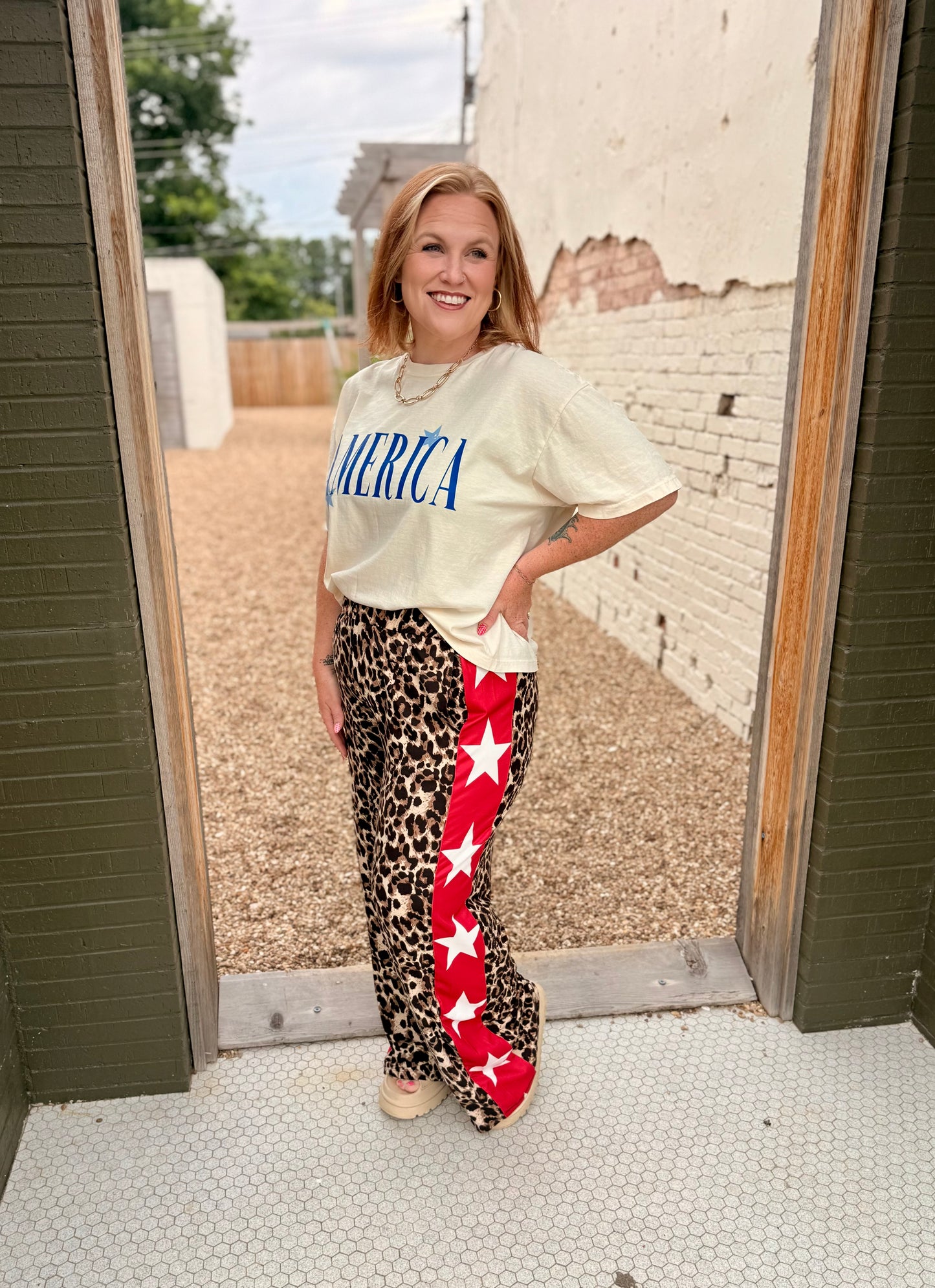 Leopard Star Pants