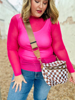 Meshed Out Pink Top