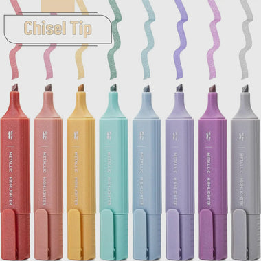 Glitter Highlighters - 8 Pack Set